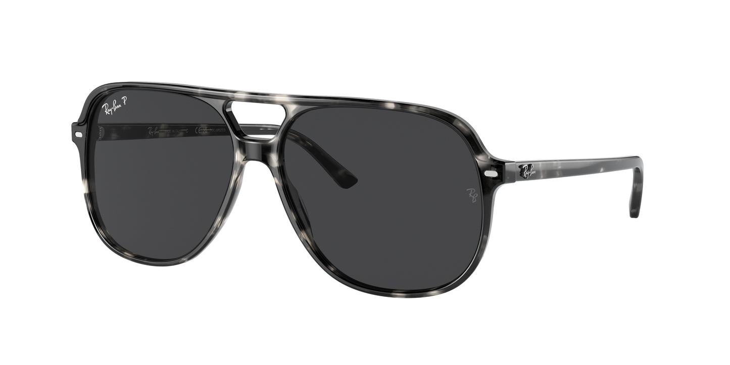 Ray-Ban BILL RB2198 Square Sunglasses 133348-Grey Havana 60-145-14 - Color Map Tortoise