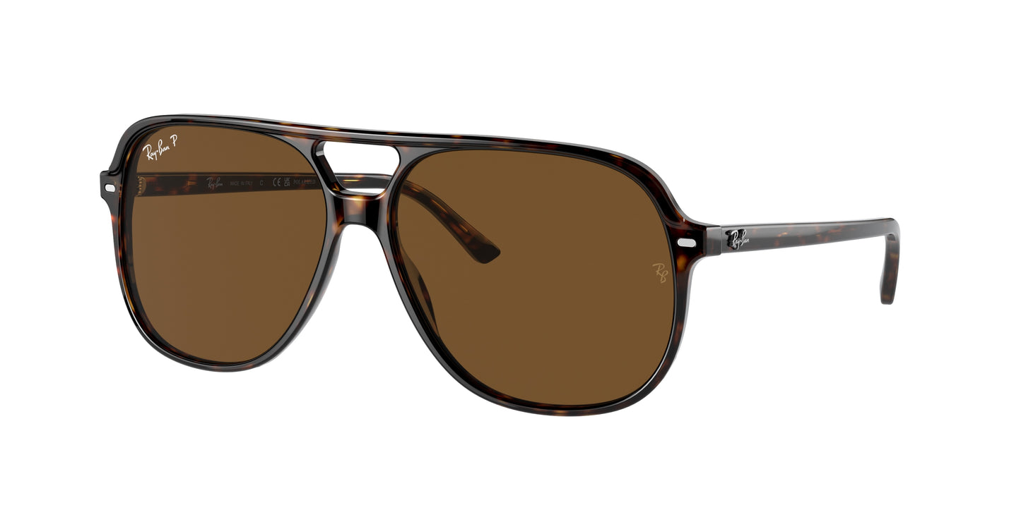 Ray-Ban BILL RB2198 Square Sunglasses 902/57-Havana 60-145-14 - Color Map Tortoise