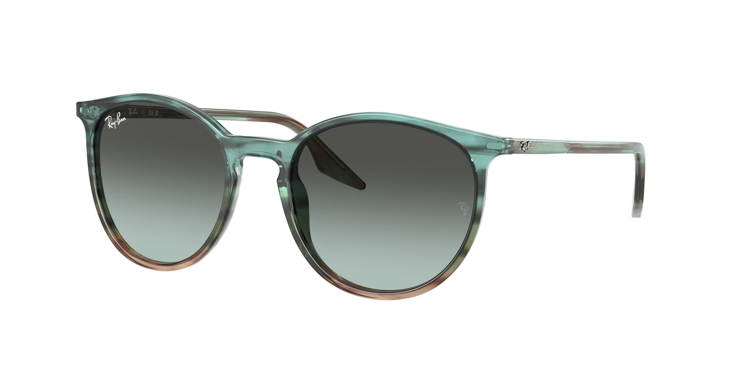 Ray-Ban RB2204F Phantos Sunglasses 1394GK-Striped Blue & Green 54-145-18 - Color Map Multicolor