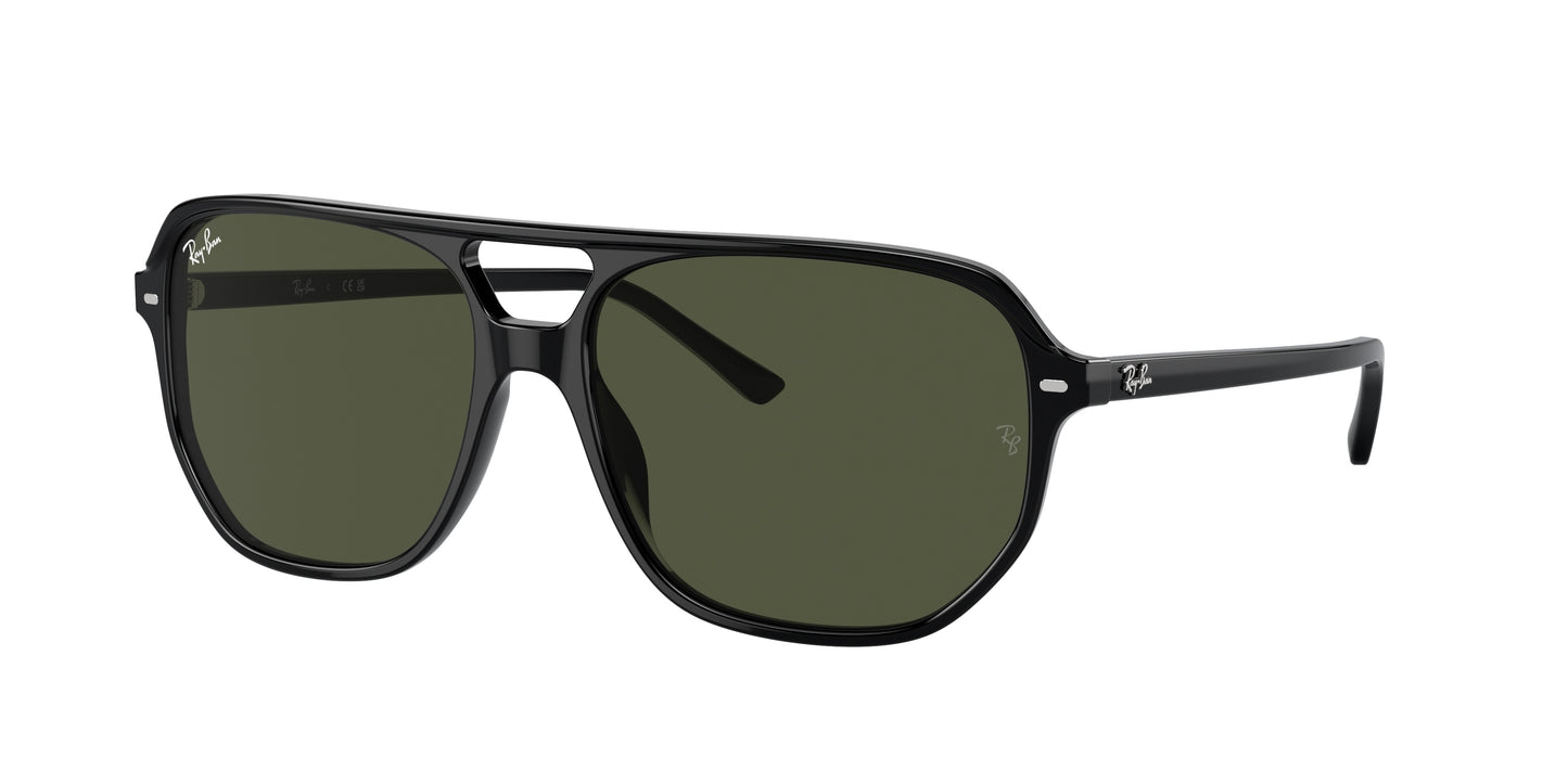 Ray-Ban BILL ONE RB2205 Irregular Sunglasses 901/31-Black 60-145-16 - Color Map Black