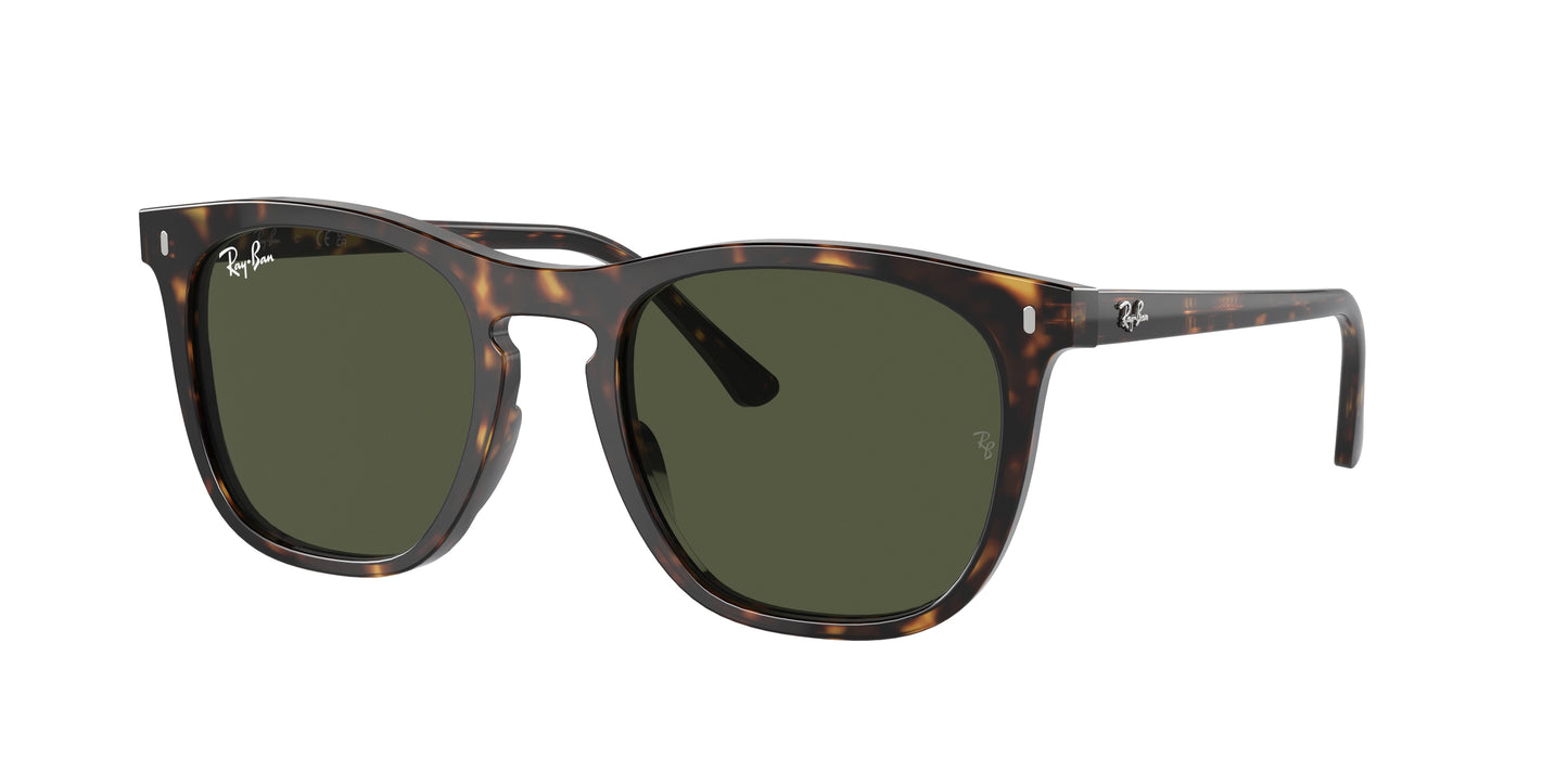 Ray-Ban RB2210F Square Sunglasses 902/31-Havana 53-145-21 - Color Map Tortoise
