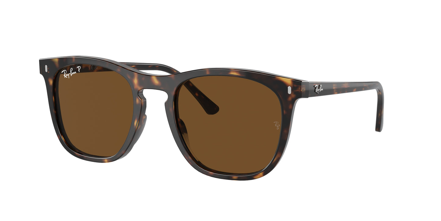Ray-Ban RB2210F Square Sunglasses 902/57-Havana 53-145-21 - Color Map Tortoise