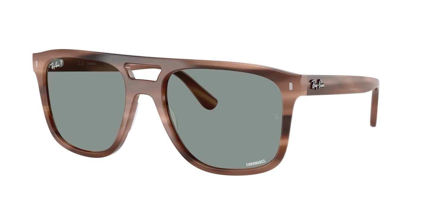Ray-Ban RB2213CH Square Sunglasses 1423O9-Havana Brown 58-150-20 - Color Map Tortoise