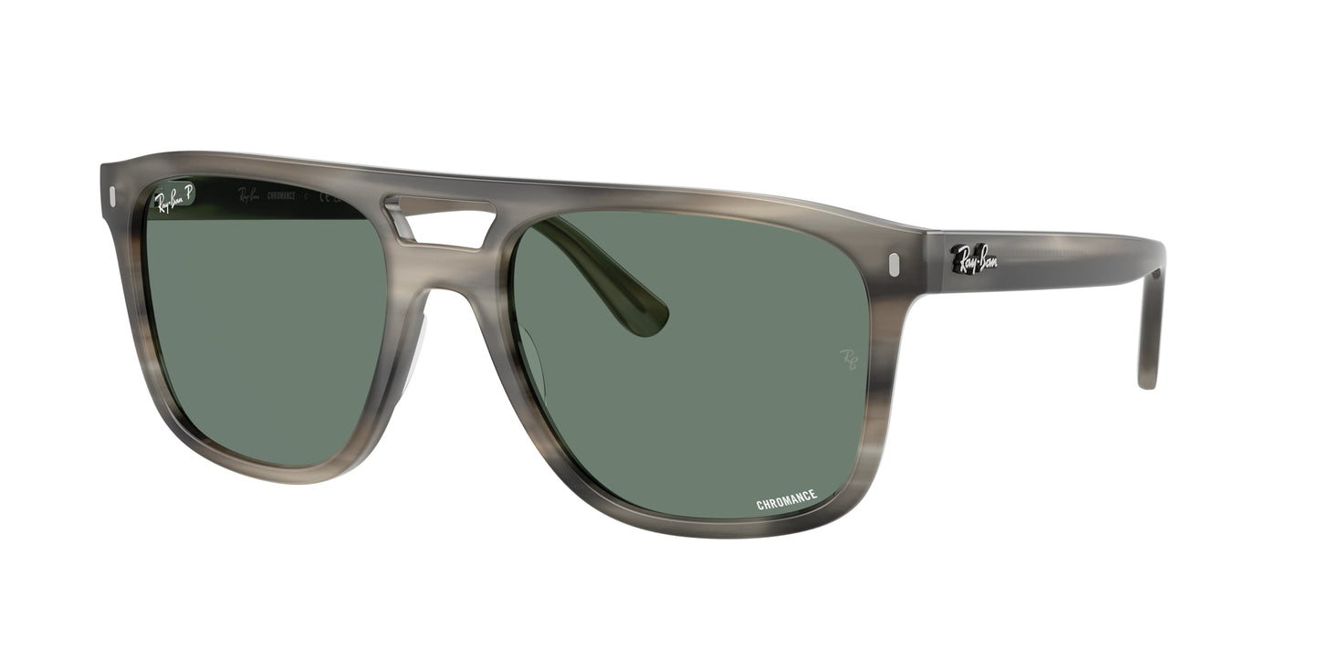 Ray-Ban RB2213CH Square Sunglasses 14243R-Havana Grey 58-150-20 - Color Map Tortoise