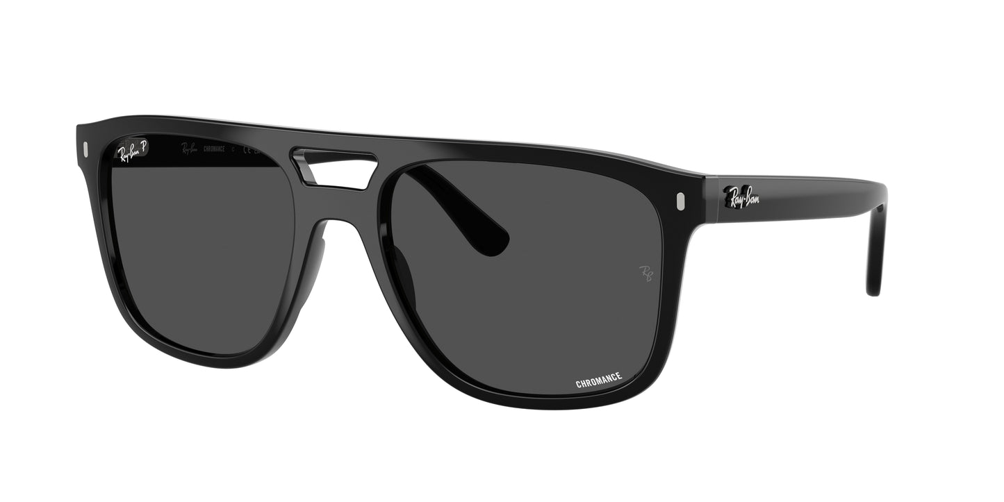 Ray-Ban RB2213CH Square Sunglasses 901/K8-Black 58-150-20 - Color Map Black
