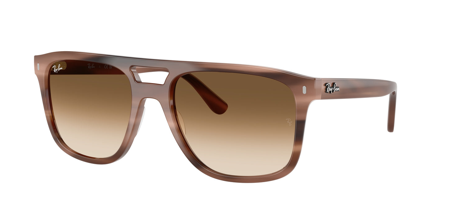 Ray-Ban RB2213 Square Sunglasses 142351-Havana Brown 58-150-20 - Color Map Tortoise