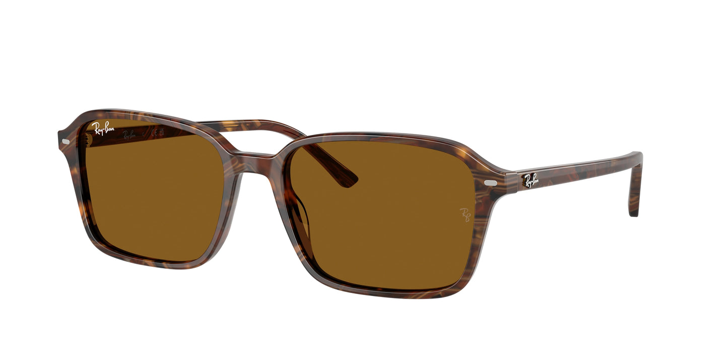 Ray-Ban RAIMOND RB2231 Square Sunglasses 141833-Transparent Fantasy Brown 58-145-18 - Color Map Multicolor