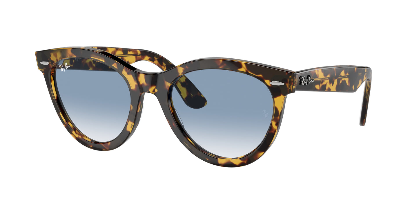 Ray-Ban WAYFARER WAY RB2241F Round Sunglasses 13323F-Yellow Havana 54-150-21 - Color Map Tortoise