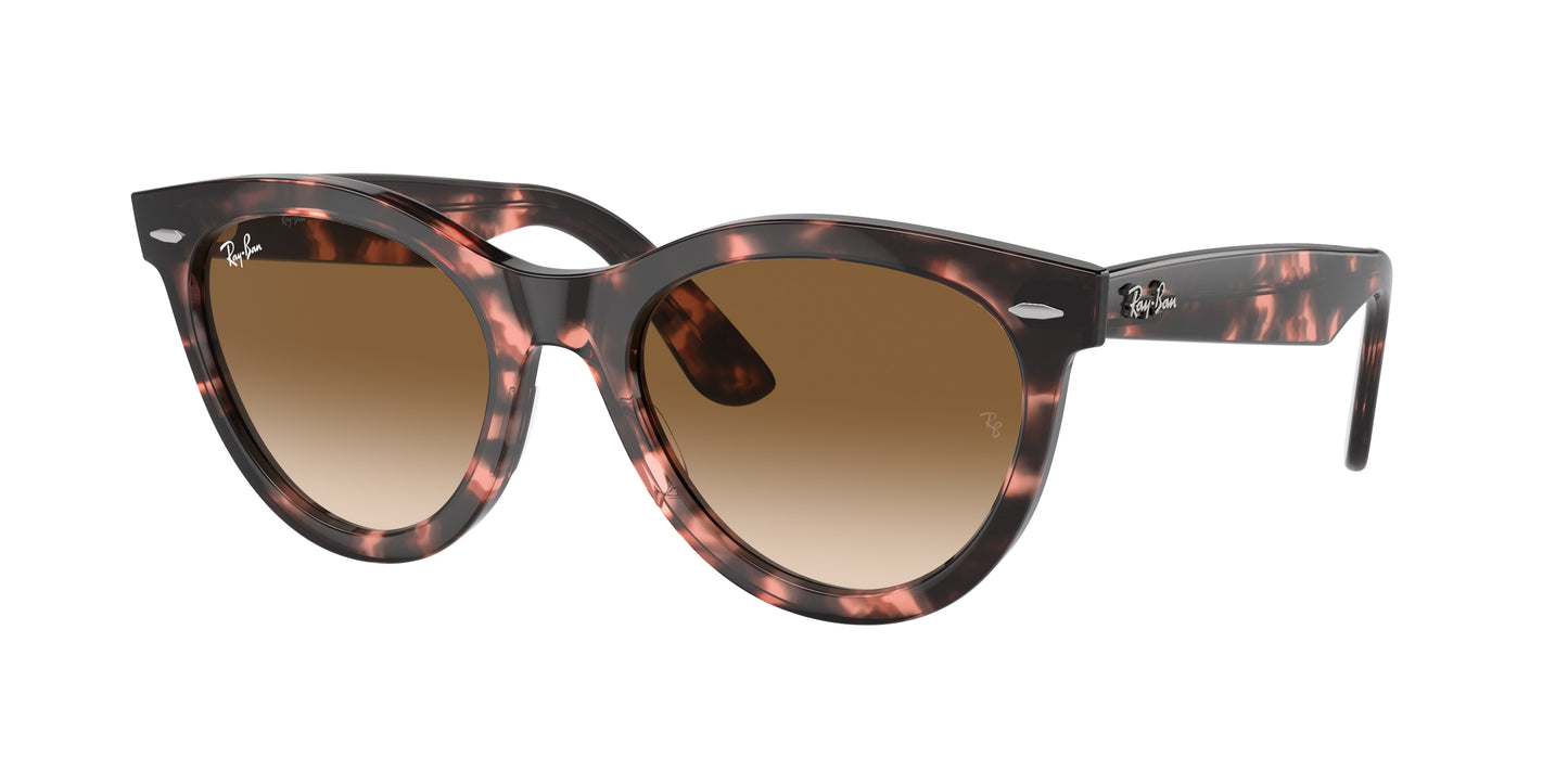 Ray-Ban WAYFARER WAY RB2241F Round Sunglasses 133451-Pink Havana 54-150-21 - Color Map Tortoise