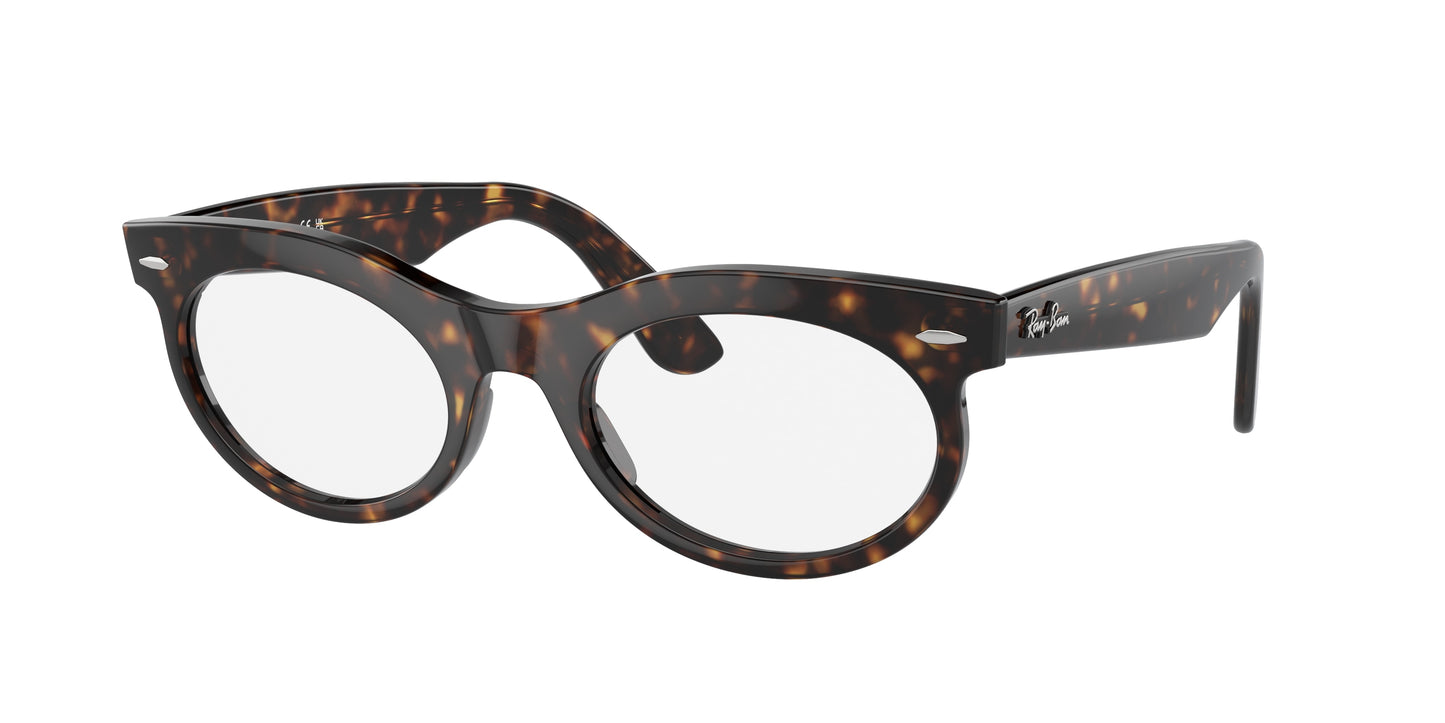 Ray-Ban WAYFARER OVAL RB2242F Oval Sunglasses 902/GI-Havana 53-150-22 - Color Map Tortoise