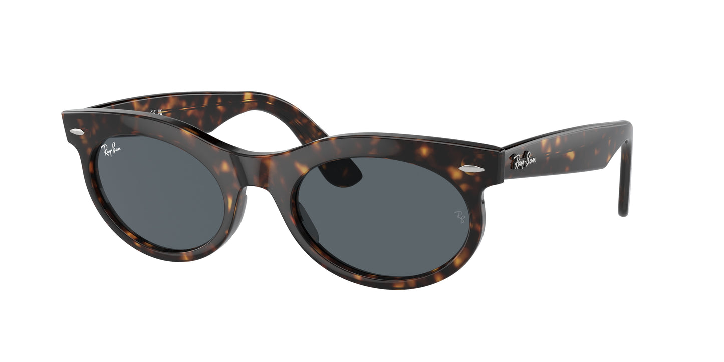 Ray-Ban WAYFARER OVAL RB2242F Oval Sunglasses 902/R5-Havana 53-150-22 - Color Map Tortoise
