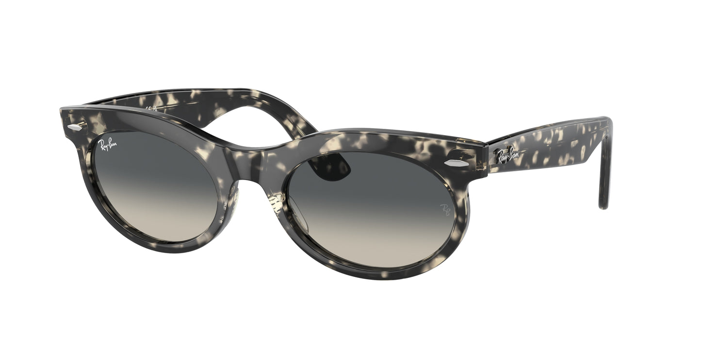 Ray-Ban WAYFARER OVAL RB2242 Oval Sunglasses 133371-Grey Havana 53-150-22 - Color Map Tortoise