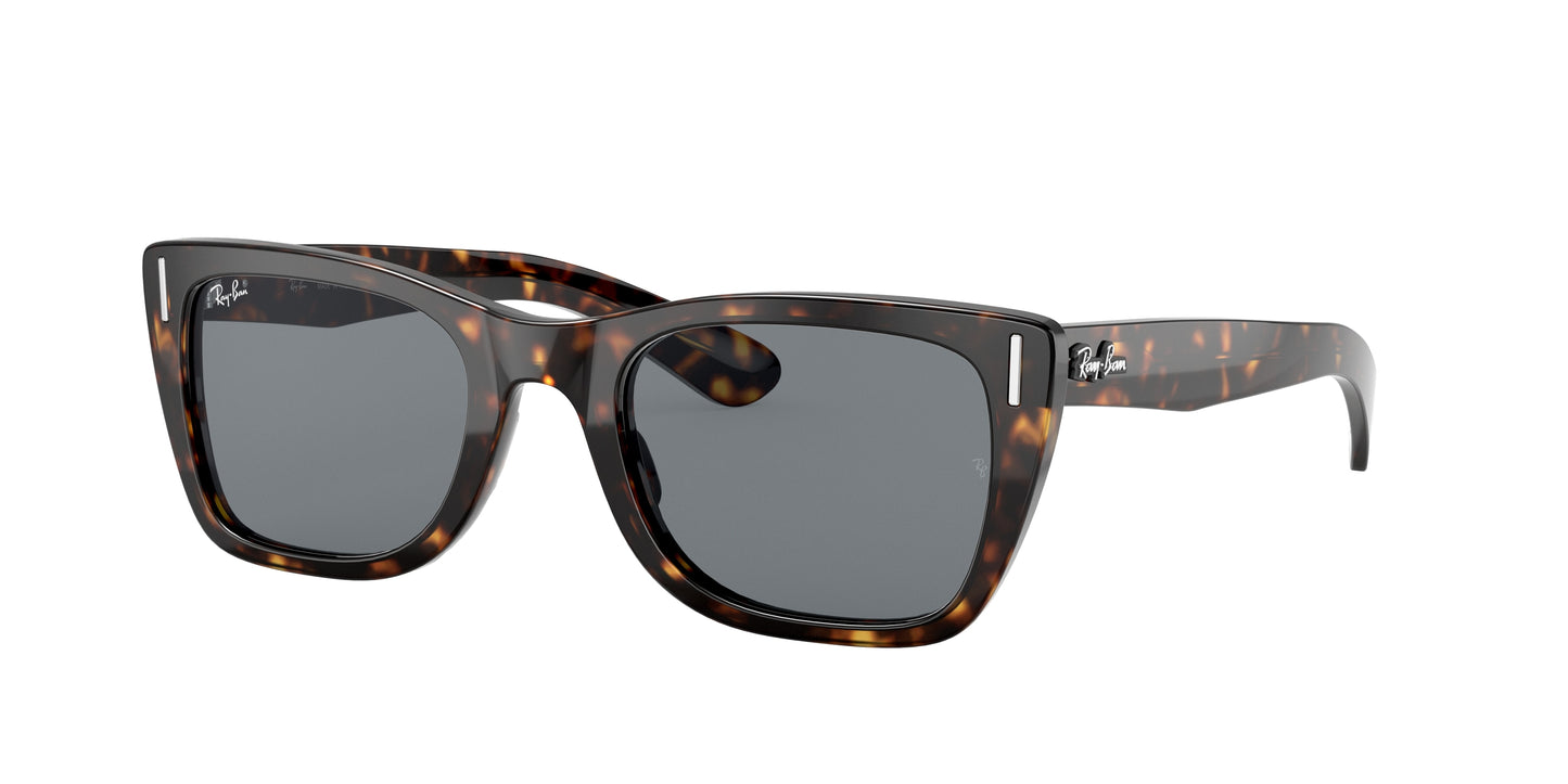 Ray-Ban CARIBBEAN RB2248 Rectangle Sunglasses 902/R5-Havana 52-145-22 - Color Map Tortoise