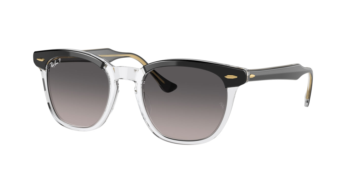 Ray-Ban HAWKEYE RB2298F Square Sunglasses 1294M3-Transparent Grey 54-145-21 - Color Map Grey