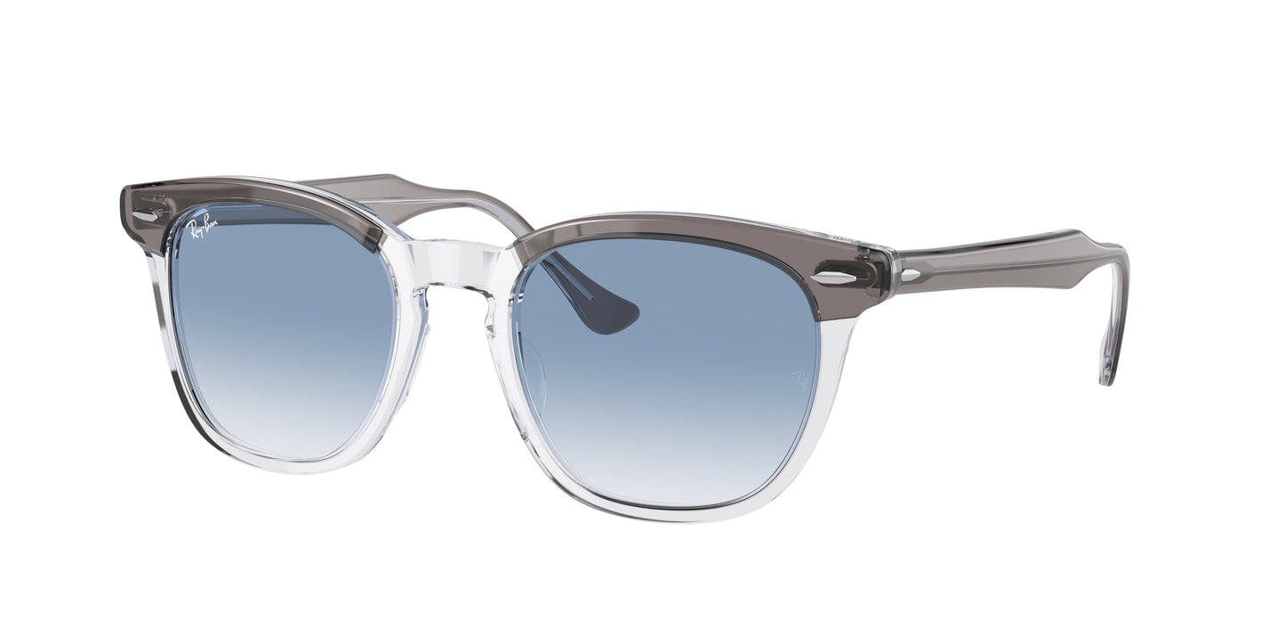 Ray-Ban HAWKEYE RB2298F Square Sunglasses 13553F-Grey On Transparent 54-145-21 - Color Map Grey