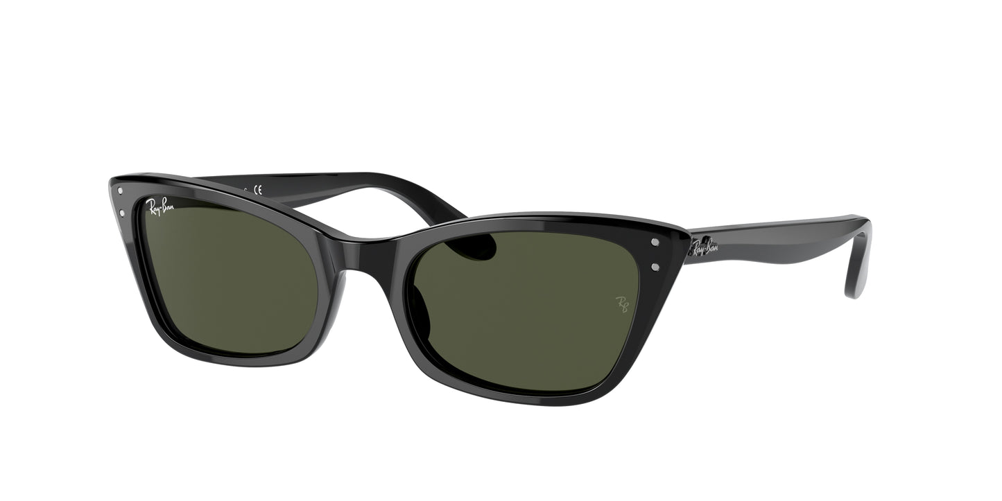 Ray-Ban LADY BURBANK RB2299 Cat Eye Sunglasses 901/31-Black 55-140-20 - Color Map Black