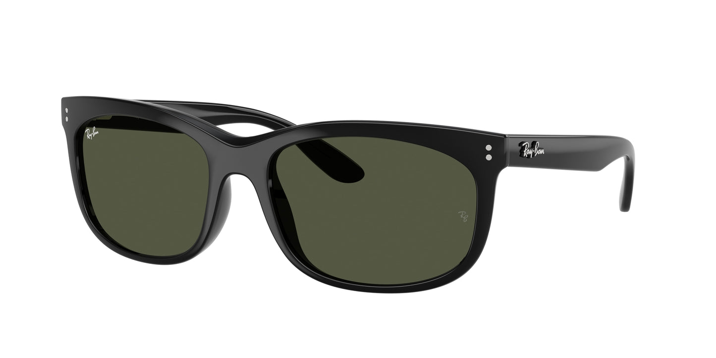 Ray-Ban BALORETTE RB2389F Pillow Sunglasses 901/31-Black 60-145-19 - Color Map Black