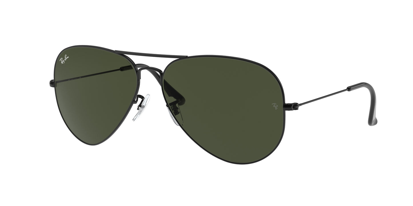 Ray-Ban AVIATOR LARGE METAL II RB3026 Pilot Sunglasses L2821-Black 62-140-14 - Color Map Black
