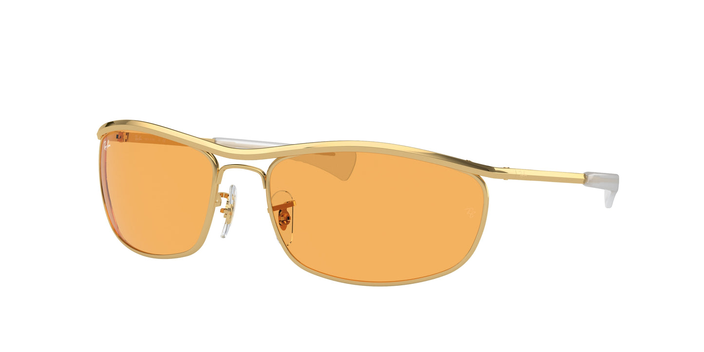 Ray-Ban OLYMPIAN I DELUXE RB3119M Oval Sunglasses 001/13-Gold 62-125-18 - Color Map Gold