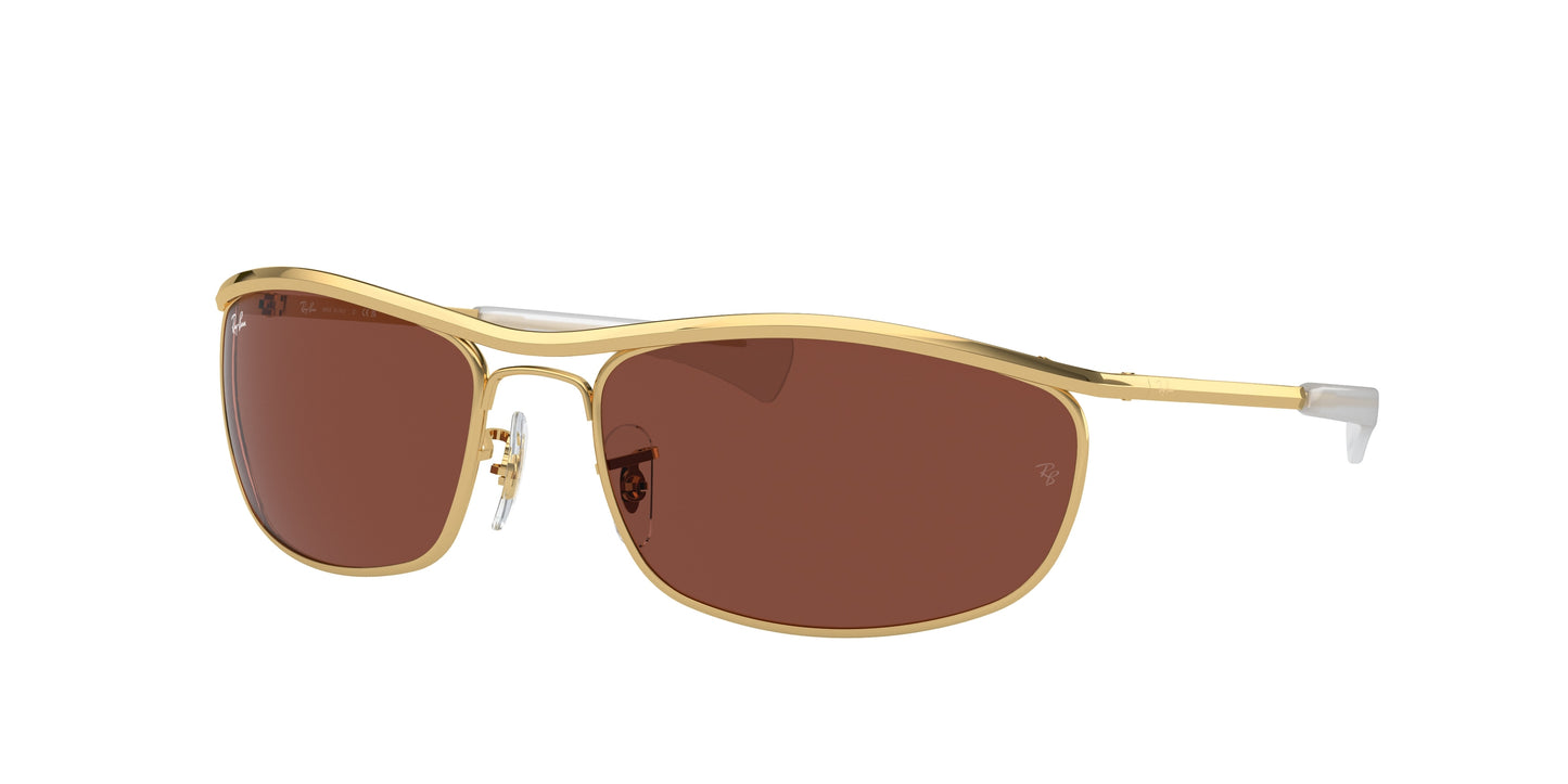 Ray-Ban OLYMPIAN I DELUXE RB3119M Oval Sunglasses 001/C5-Gold 62-125-18 - Color Map Gold