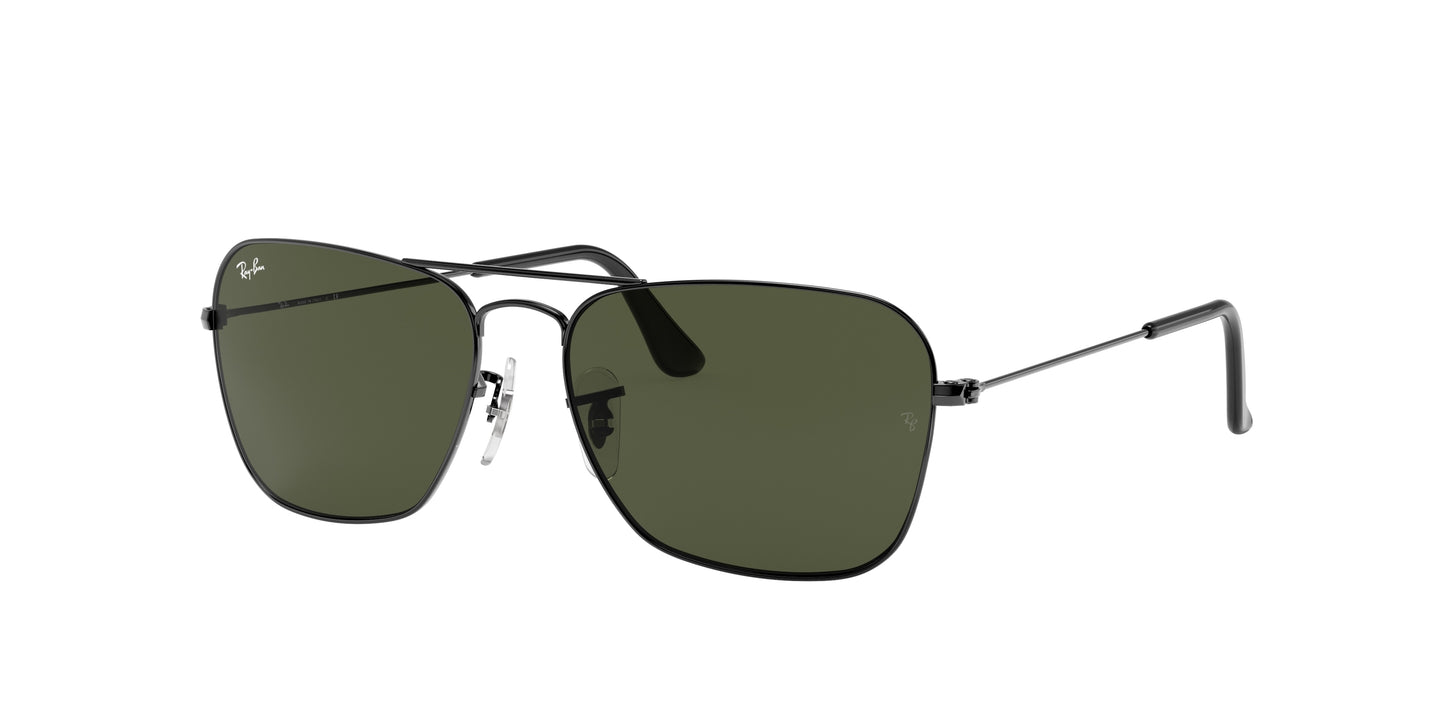 Ray-Ban CARAVAN RB3136 Square Sunglasses 004-Gunmetal 58-140-15 - Color Map Grey