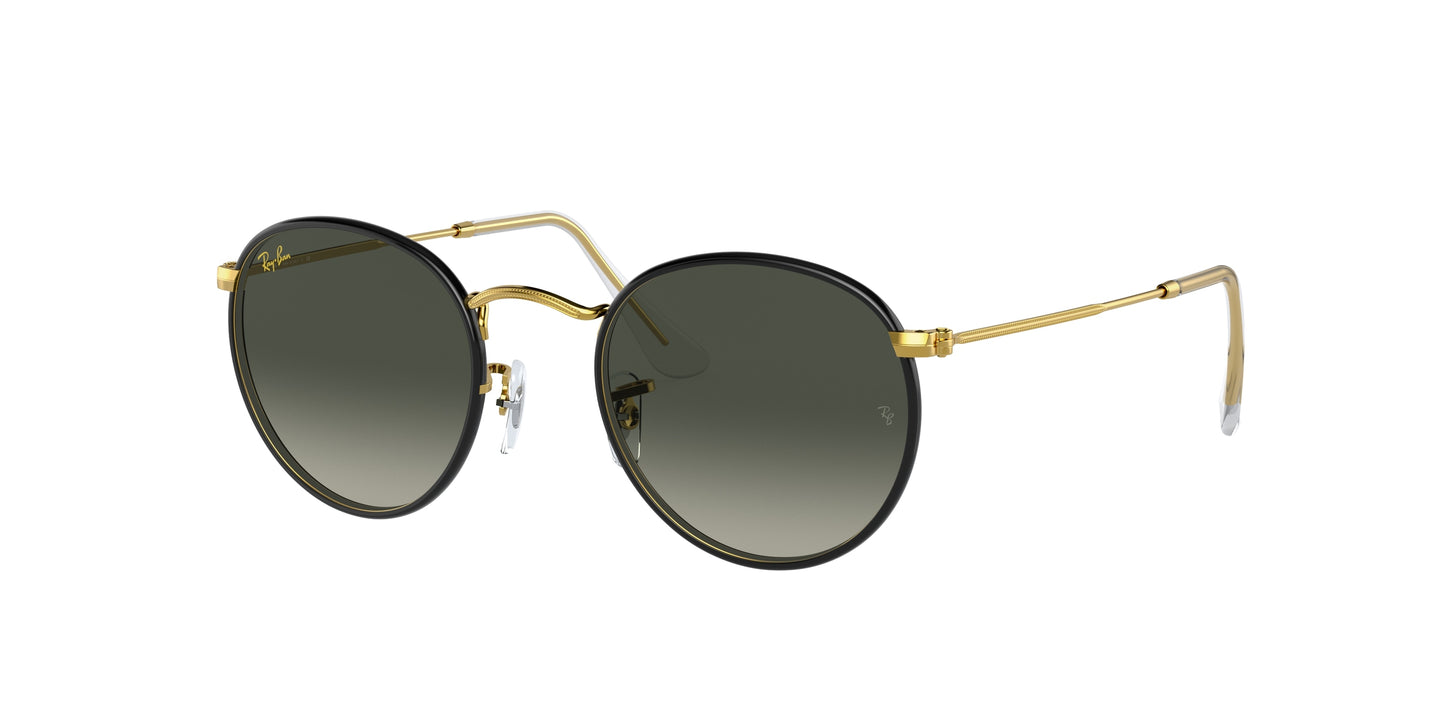 Ray-Ban ROUND FULL COLOR RB3447JM Phantos Sunglasses 919671-Black On Gold 50-145-21 - Color Map Black