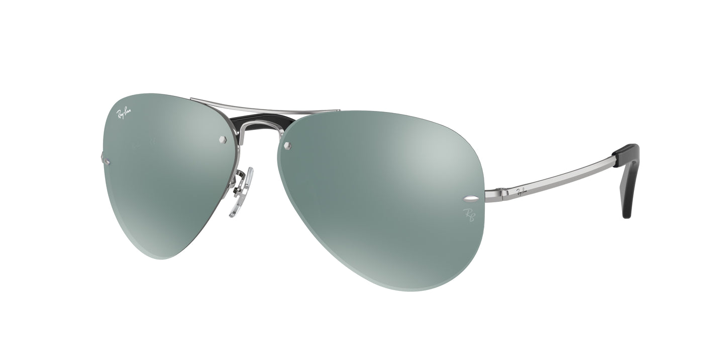 Ray-Ban RB3449 Pilot Sunglasses 003/30-Silver 59-135-14 - Color Map Silver