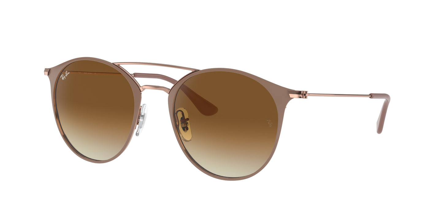 Ray-Ban RB3546 Phantos Sunglasses 907151-Beige On Copper 52-145-20 - Color Map Brown