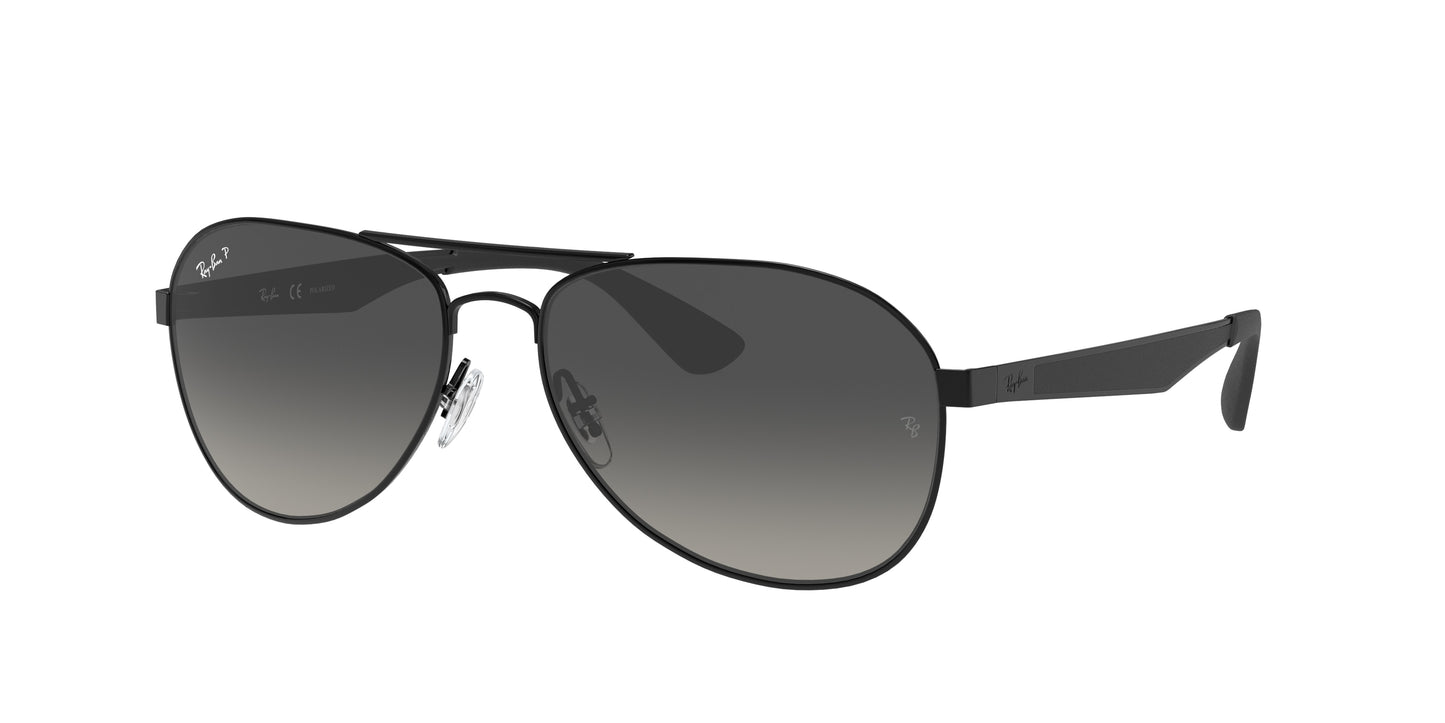Ray-Ban RB3549 Pilot Sunglasses 002/T3-Black 61-145-16 - Color Map Black
