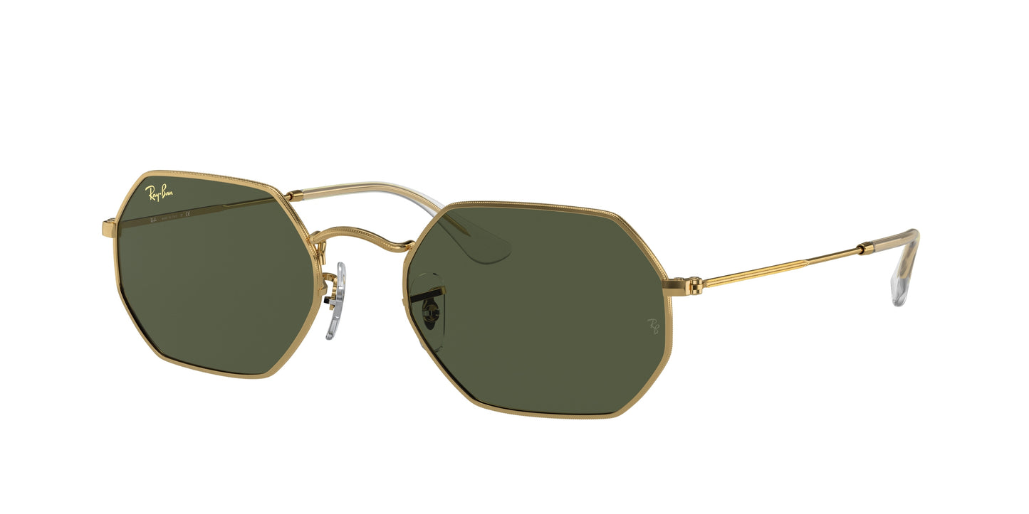 Ray-Ban OCTAGONAL RB3556 Irregular Sunglasses 919631-Gold 53-145-21 - Color Map Gold