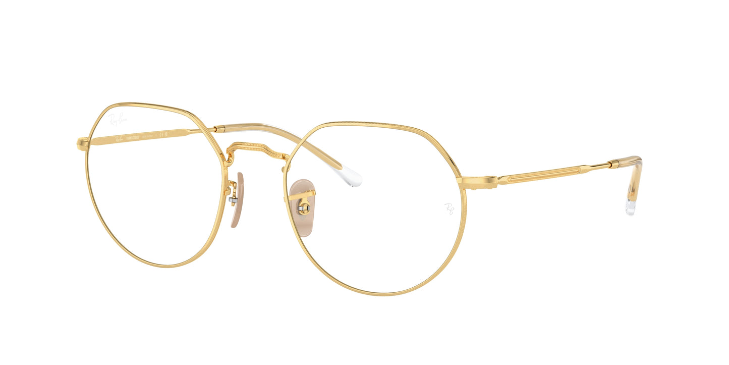 Ray-Ban JACK RB3565 Irregular Sunglasses 001/GG-Gold 53-145-20 - Color Map Gold