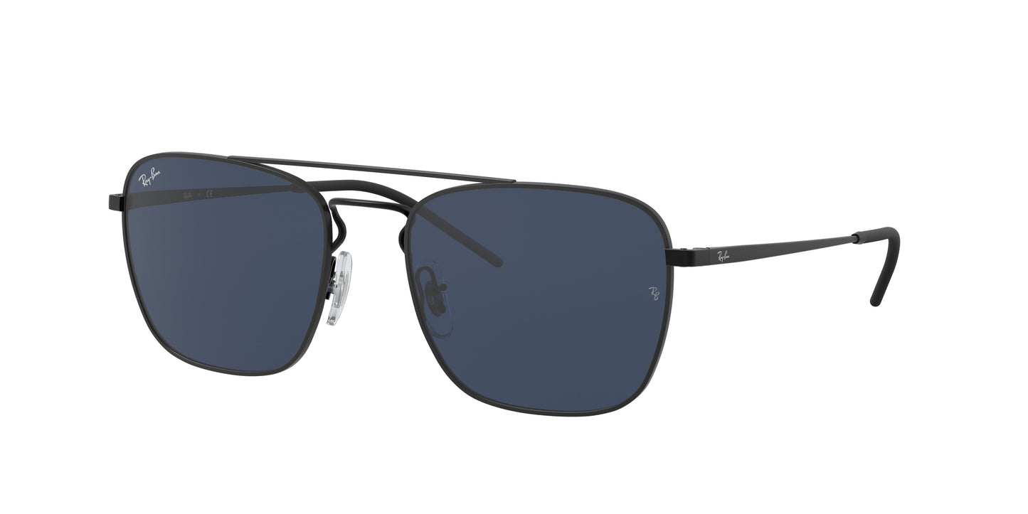 Ray-Ban RB3588 Square Sunglasses 901480-Black 55-140-19 - Color Map Black