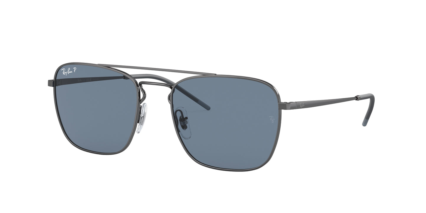 Ray-Ban RB3588 Square Sunglasses 92492V-Gunmetal 55-140-19 - Color Map Grey