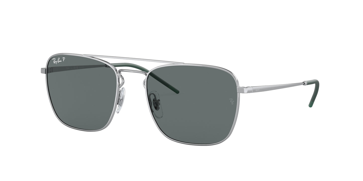 Ray-Ban RB3588 Square Sunglasses 925181-Silver 55-140-19 - Color Map Silver