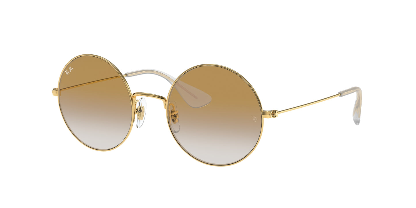 Ray-Ban JA-JO RB3592 Round Sunglasses 001/13-Gold 55-145-20 - Color Map Gold