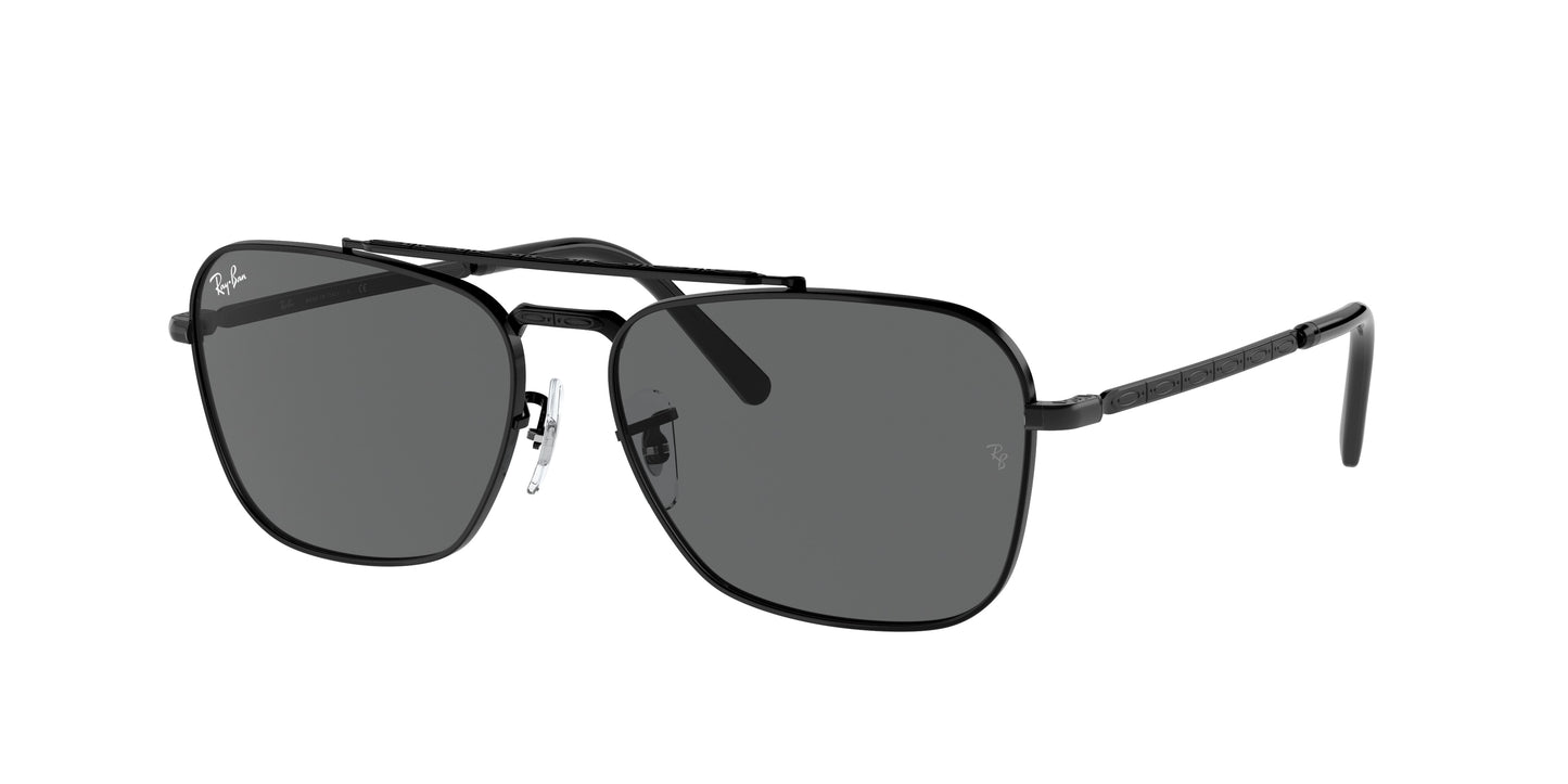 Ray-Ban NEW CARAVAN RB3636 Square Sunglasses 002/B1-Black 58-140-15 - Color Map Black