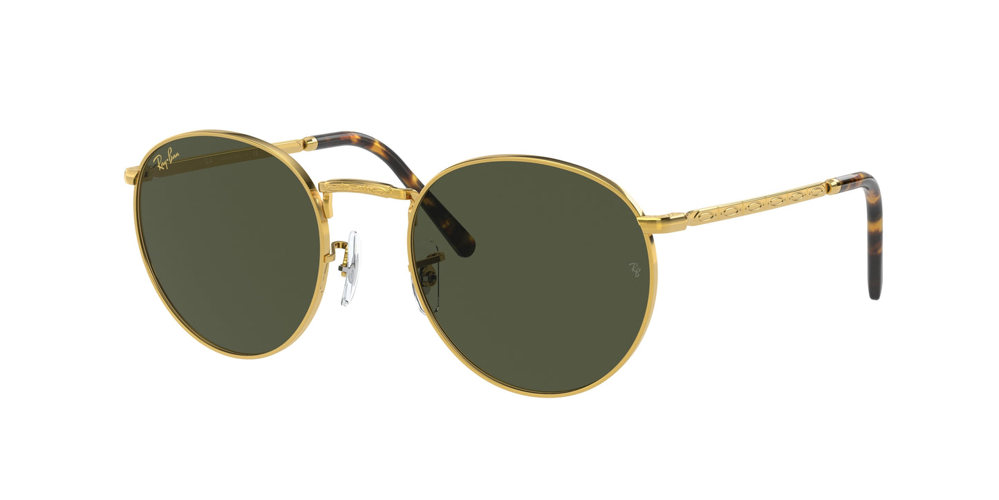 Ray-Ban NEW ROUND RB3637 Phantos Sunglasses 919631-Gold 53-140-21 - Color Map Gold