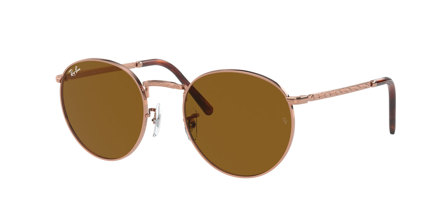 Ray-Ban NEW ROUND RB3637 Phantos Sunglasses 920233-Rose Gold 53-140-21 - Color Map Gold