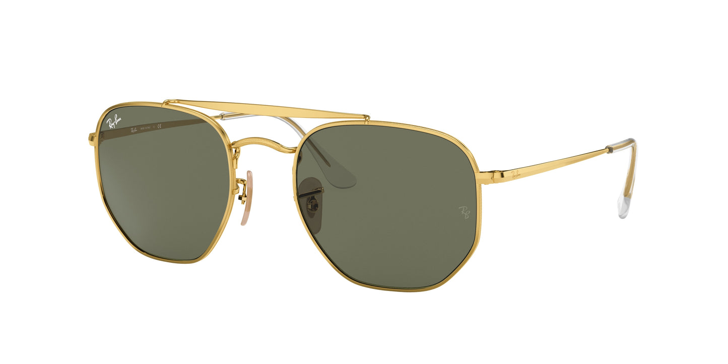 Ray-Ban THE MARSHAL RB3648 Irregular Sunglasses 001-Gold 54-145-21 - Color Map Gold