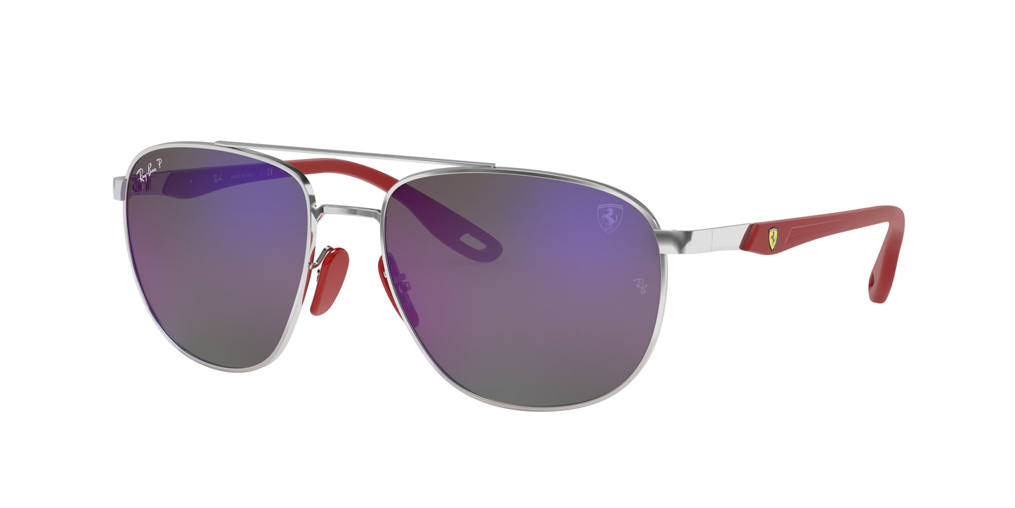 Ray-Ban RB3659M Square Sunglasses F031H0-Silver 57-140-17 - Color Map Silver