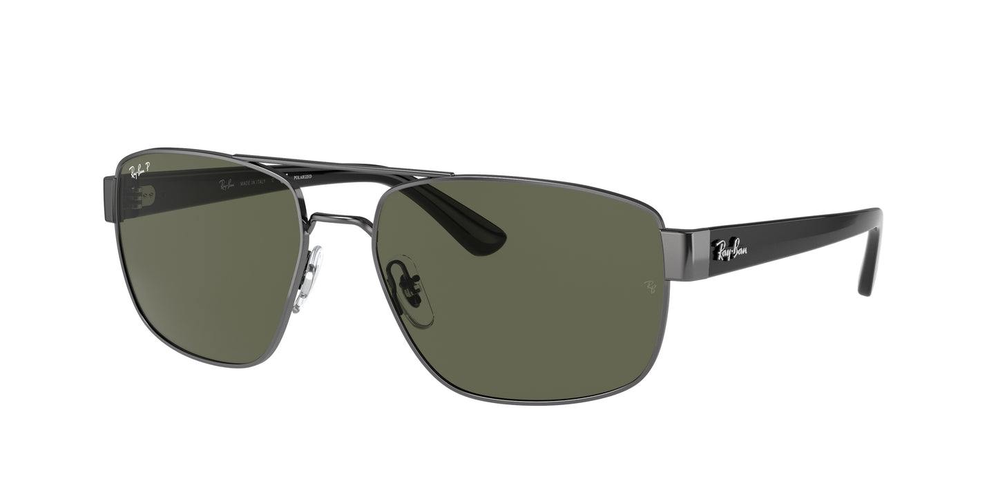 Ray-Ban RB3663 Irregular Sunglasses 004/58-Gunmetal 60-140-17 - Color Map Grey