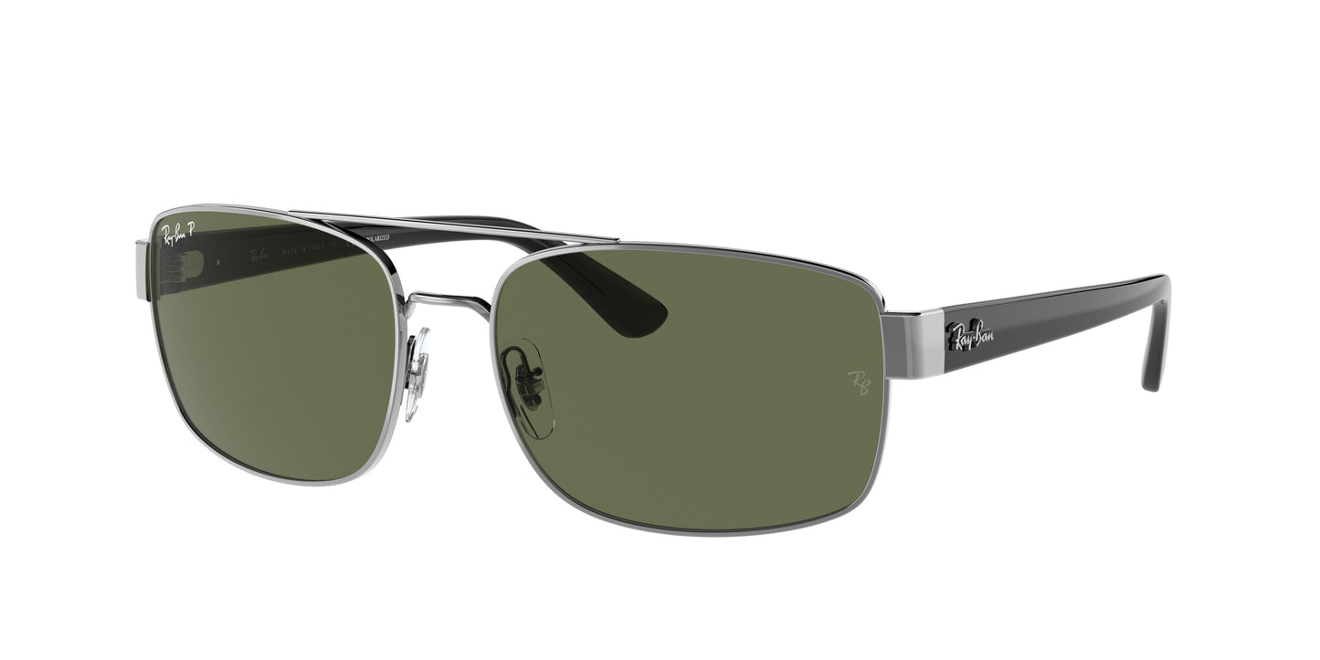 Ray-Ban RB3687 Pillow Sunglasses 004/58-Gunmetal 61-140-17 - Color Map Grey