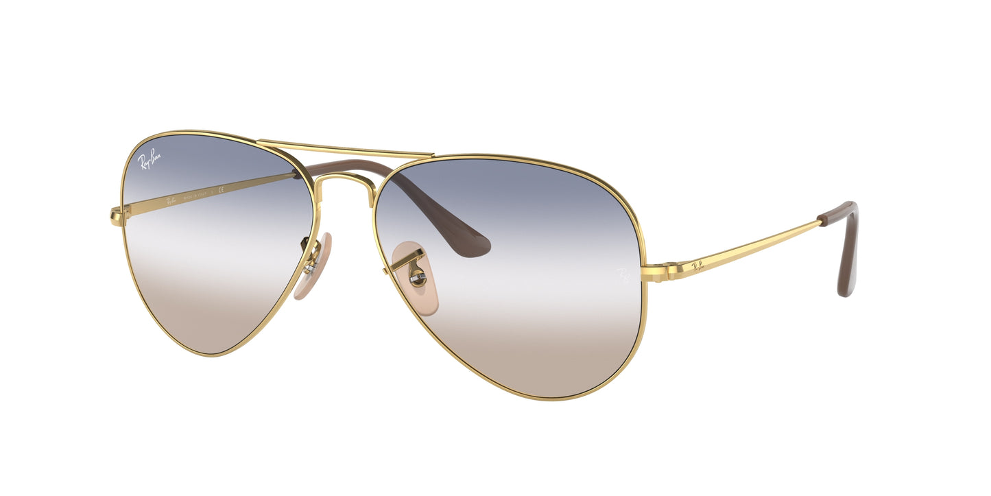 Ray-Ban AVIATOR METAL II RB3689 Pilot Sunglasses 001/GD-Gold 62-140-14 - Color Map Gold