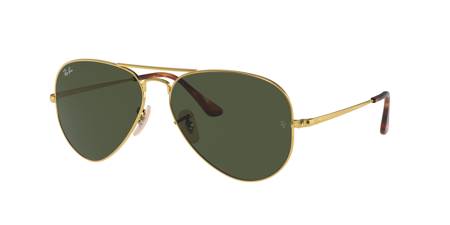 Ray-Ban AVIATOR METAL II RB3689 Pilot Sunglasses 914731-Gold 62-140-14 - Color Map Gold