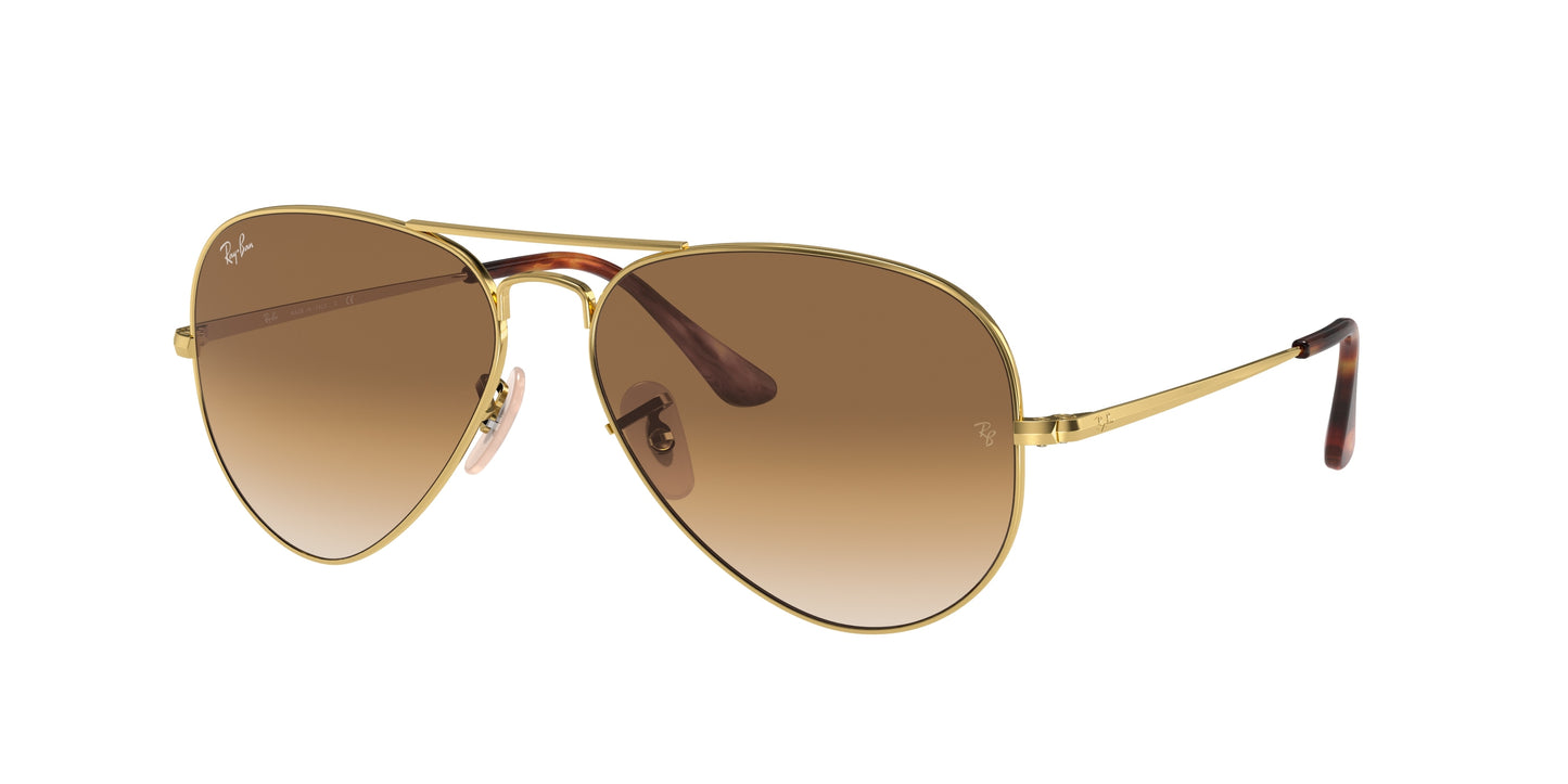 Ray-Ban AVIATOR METAL II RB3689 Pilot Sunglasses 914751-Gold 62-140-14 - Color Map Gold