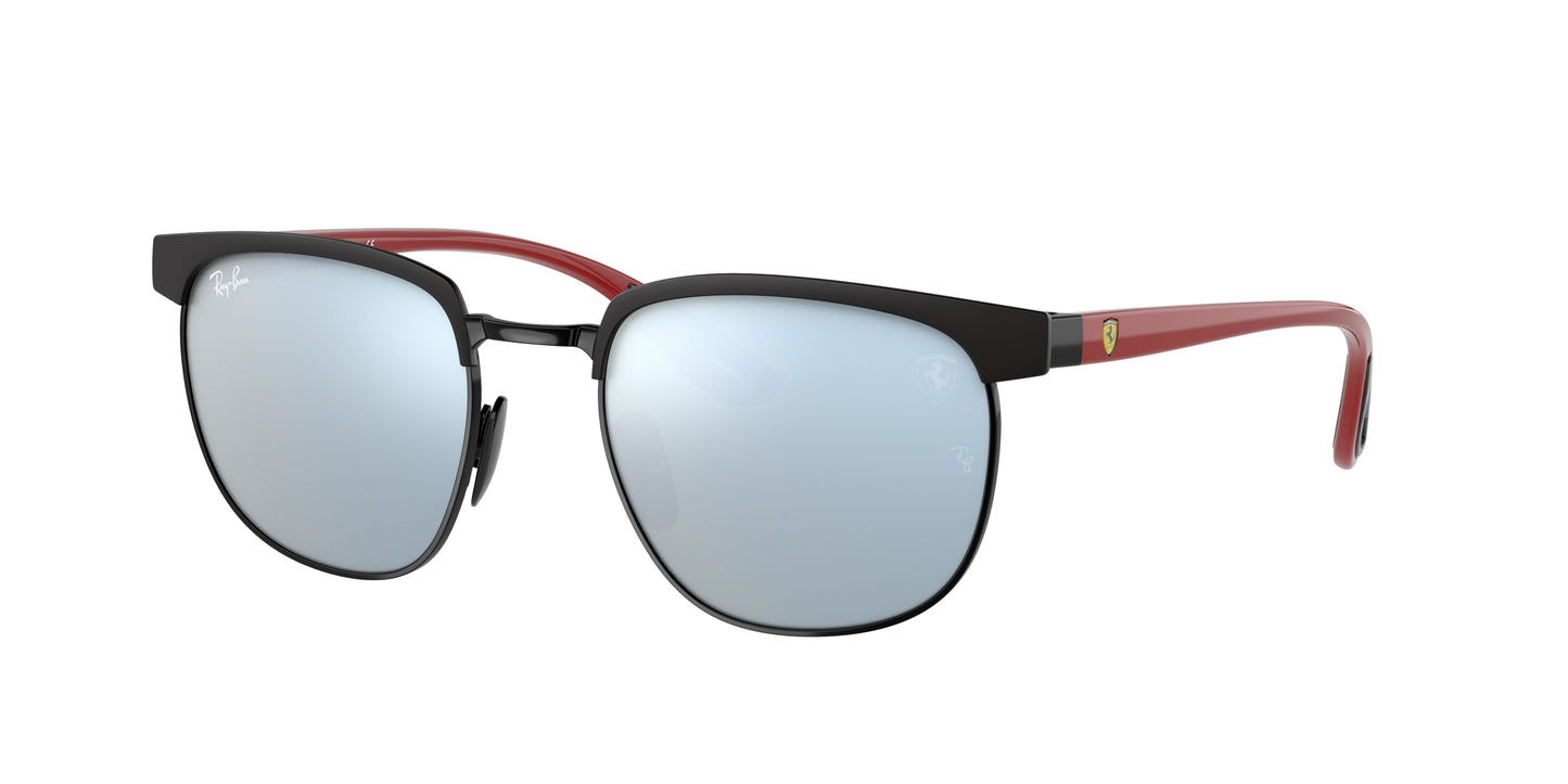 Ray-Ban RB3698M Square Sunglasses F04130-Black 53-145-20 - Color Map Black