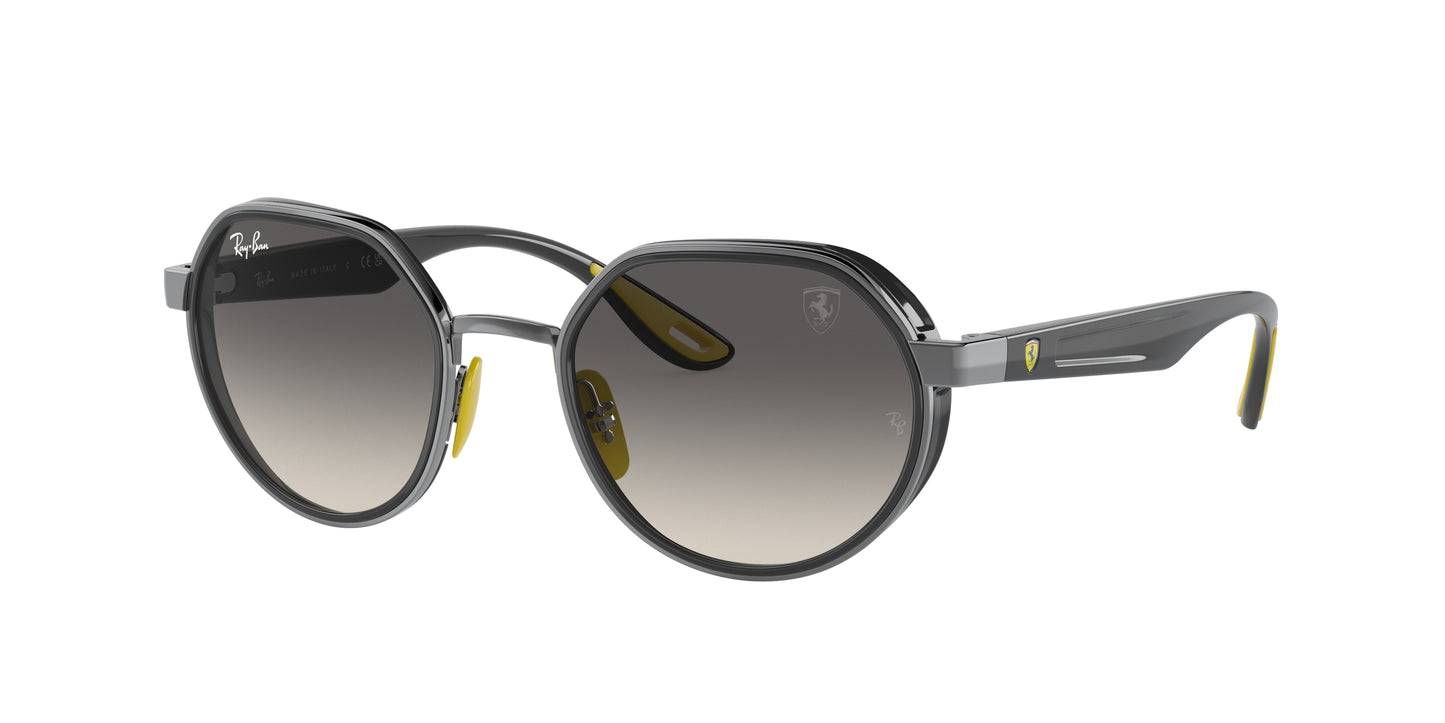 Ray-Ban RB3703M Irregular Sunglasses F03011-Gunmetal 51-145-21 - Color Map Grey