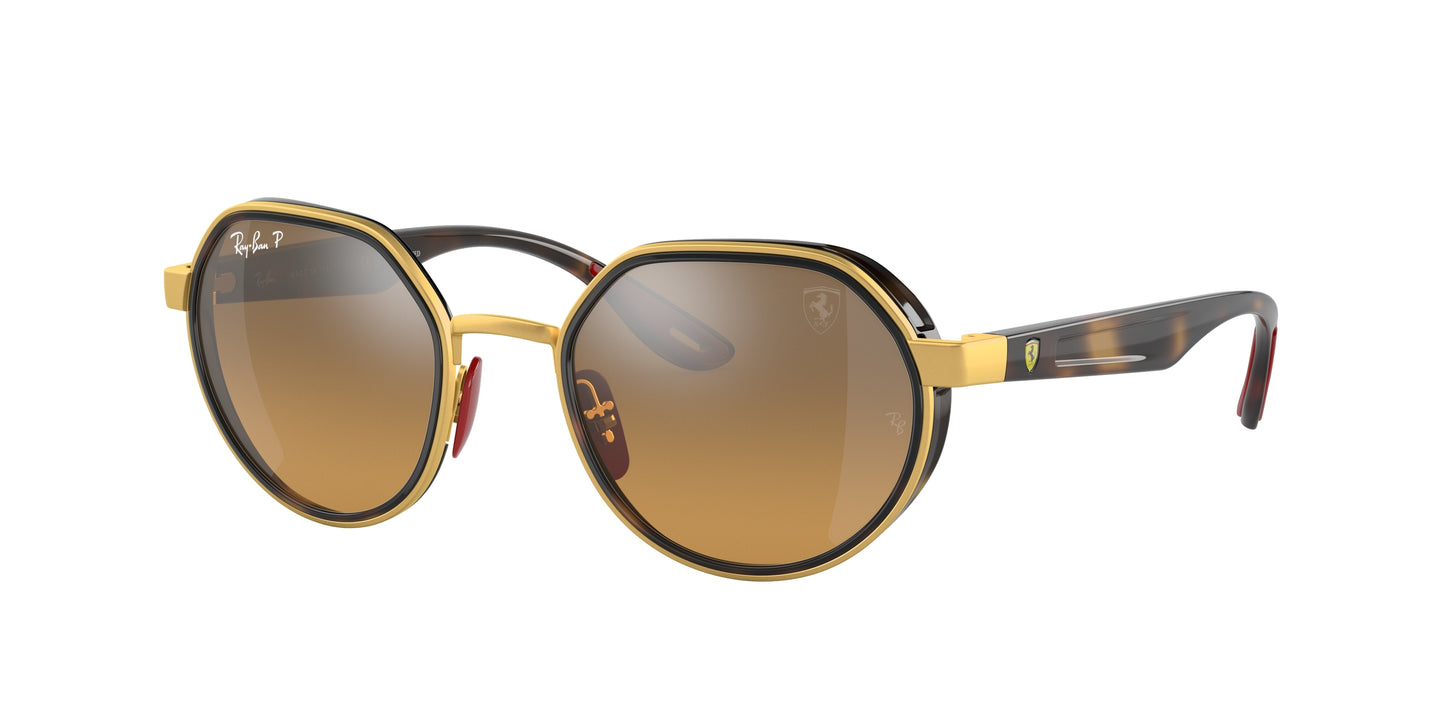 Ray-Ban RB3703M Irregular Sunglasses F076A2-Gold 51-145-21 - Color Map Gold