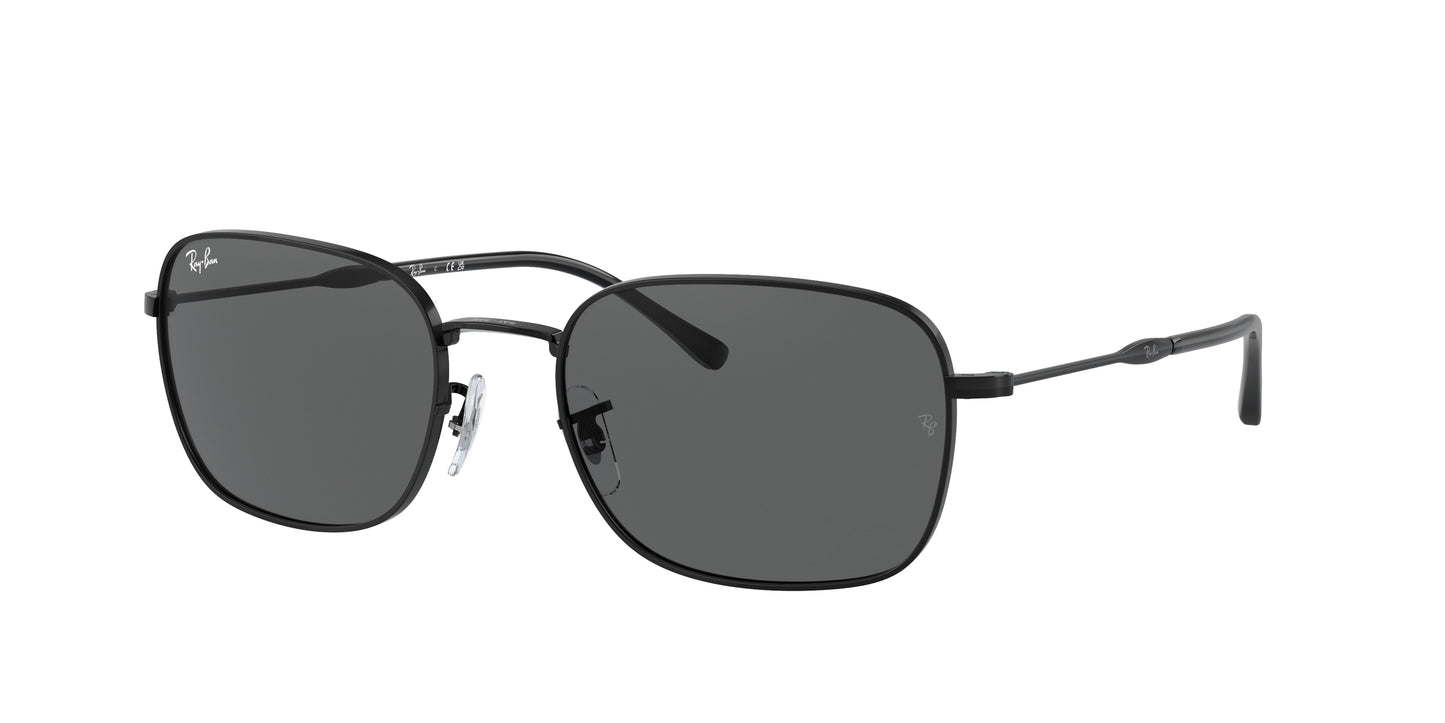 Ray-Ban RB3706 Pillow Sunglasses 002/B1-Black 57-145-20 - Color Map Black