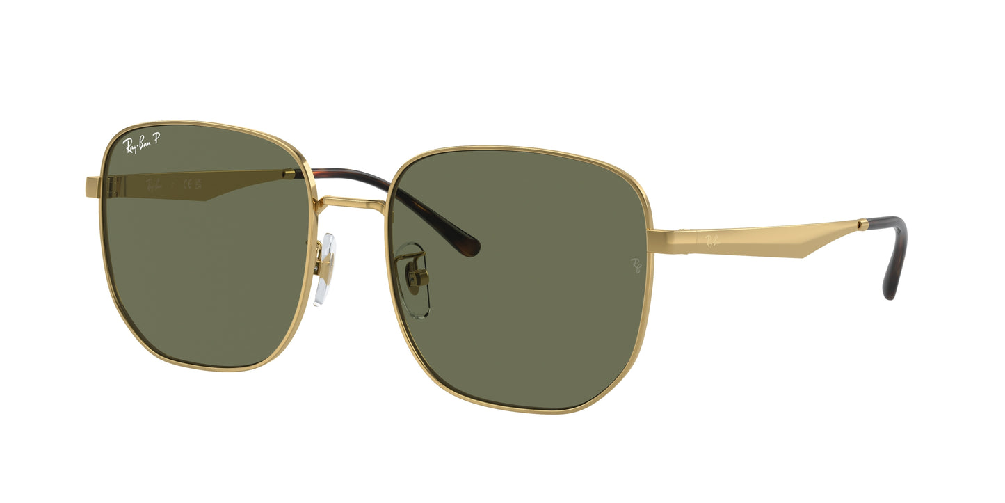 Ray-Ban RB3713D Irregular Sunglasses 001/9A-Gold 57-145-18 - Color Map Gold